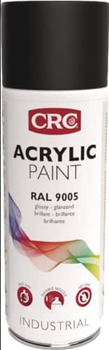 CRC Farbschutzlackspray ACRYLIC PAINT tiefschw. glänzend RAL9005 400ml Spraydose CRC