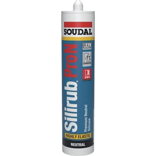 SOUDAL Silikondichtstoff Silirub Pro N schwarz 300 ml Kartusche