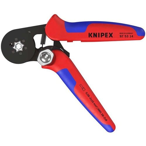 KNIPEX Aderendhülsenzange Gesamt-L.180mm 0,08-10,0 (AWG 28-7)mm² brün.Mehrkomp.-Hüllen