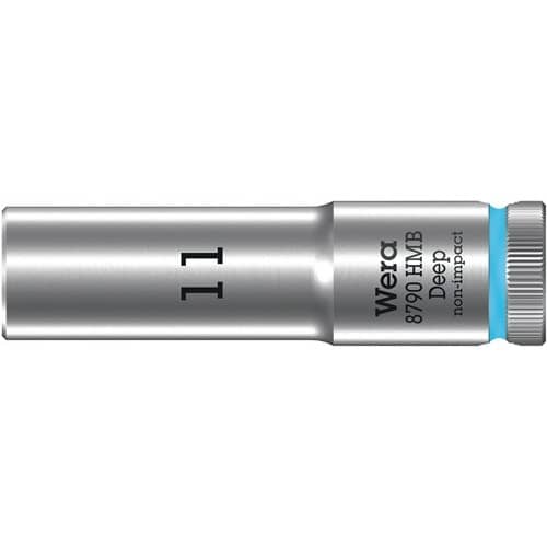 WERA Steckschlüsseleinsatz 8790 HMB Deep 3/8 Zoll a6-KT.SW 11mm L.64mm WERA