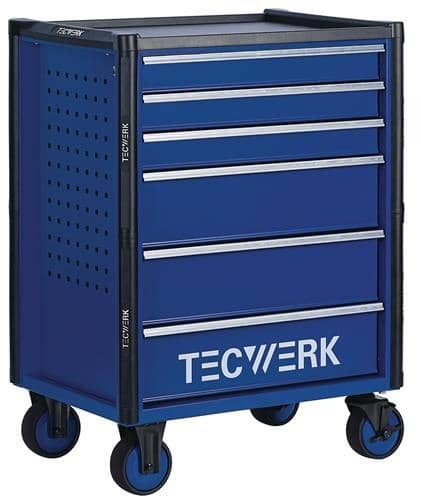 TECWERK Werkzeugwagen TREND 2.0 B745xT475xH950mm 300kg 6 Schubl.152-tlg.Stahlbl.TECWERK