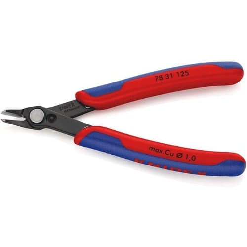 KNIPEX Elektronik-Seitenschneider Super-Knips® L.125mm Form 3 Facette nein brün.KNIPEX