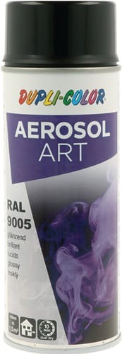 DUPLI-COLOR Buntlackspray AEROSOL Art tiefschwarz glänzend RAL 9005 400ml Spraydose