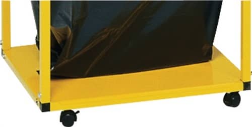 VAR Fahrwerksatz m.4 Lenkrollen Abfallsammler stationär 240l/1 m³ silber,RAL 9006