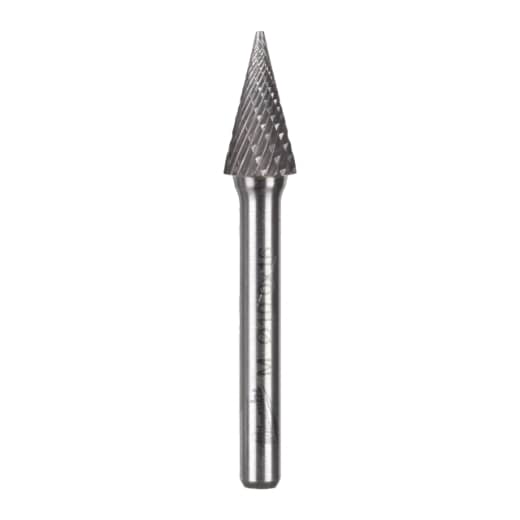 MILWAUKEE Typ M Spitzkegel-Kopf HM-Fräser 6 mm Schaft u. 12,7 mm Durchmesser