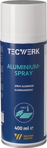 TECWERK Aluminiumspray b.+300GradC (kurzzeitig) mattsilber 400ml Spraydose TECWERK