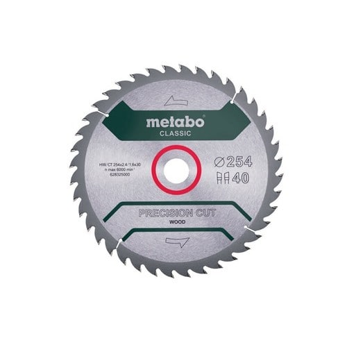 METABO Kreissägeblatt precision cut wood classic D254x2,4/1,6x30,mm Zähne40 WZ 20Grad