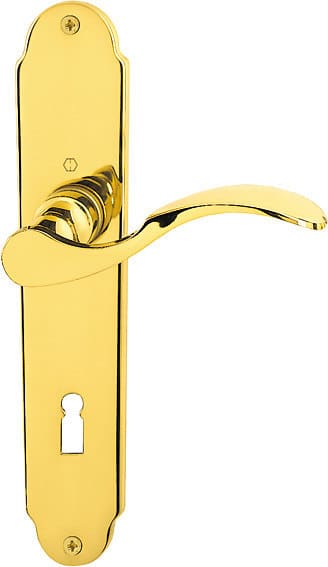 HOPPE® Drückergarnitur mit Langschild Caracas M112SLN/2021, Messing 8168098