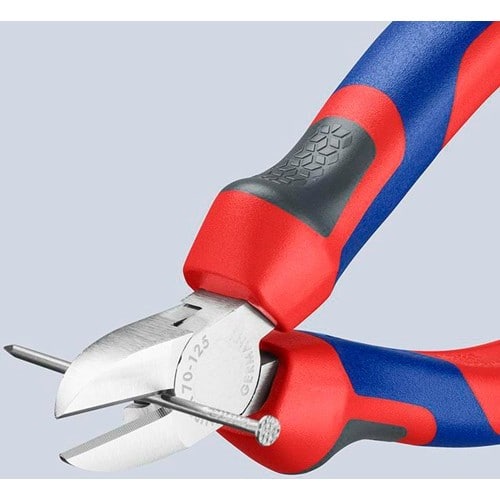 KNIPEX Seitenschneider L.125mm Kopf verchr.Comfort-Griff KNIPEX