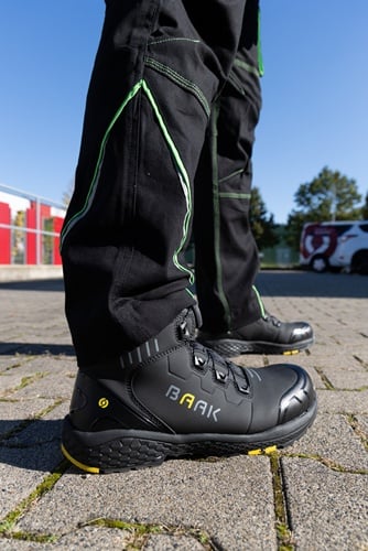 BAAK Sicherheitsstiefel Alexander Gr.47 W.11 schwarz/gelb S3S FO HRO LG SC SR ESD