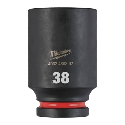 MILWAUKEE 38 x 90 mm SHOCKWAVE Schlagnuss 3/4" lang