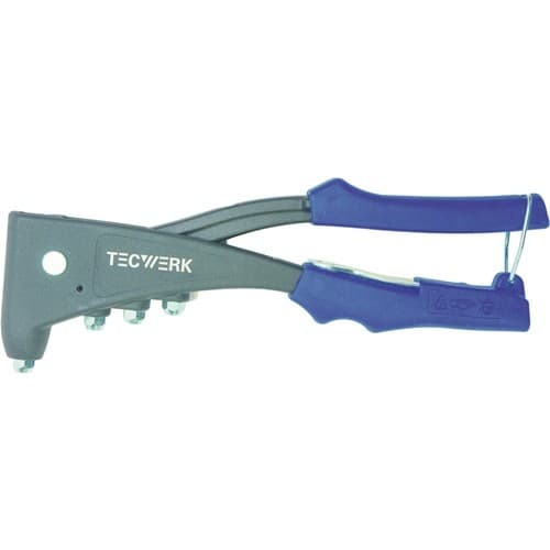 TECWERK Handblindnietsetzgerät L.255mm Arbeitsber.2,4-5mm m.Öffnungsf.TECWERK