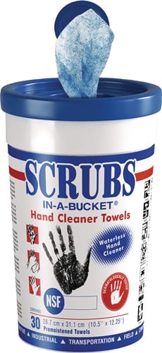 SCRUBS Handreinigungstuch Scrubs hohe Reinigungskraft 30 St.Eimer SCRUBS