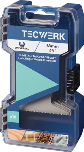 TECWERK Tauchsägeblätter B.63mm Eintauch-T.42mm 10 St.Univ.TECWERK