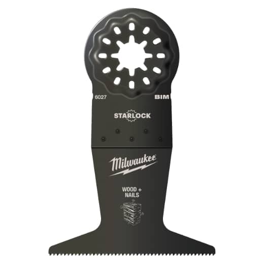 MILWAUKEE 65 x 42 mm Multitool Starlock Tauchsägeblatt für Schnitte in Holz