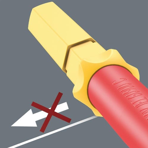 WERA Wechselklingen KK VDE 60 iS TiE Schlitz S0,8xB4xL157mm Black Point red.Kl.