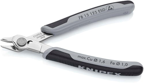 KNIPEX Elektronik-Seitenschneider Super-Knips® L.125mm Form 1 Facette nein pol.KNIPEX