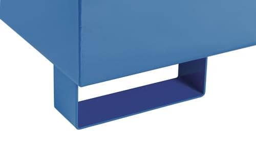 TECWERK Auffangwanne 215l L1200xB800xH360mm Stahlbl.m.Gitterrost blau TECWERK