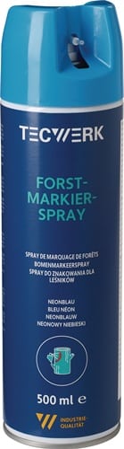 TECWERK Forstmarkierspray neonblau 500ml Spraydose TECWERK