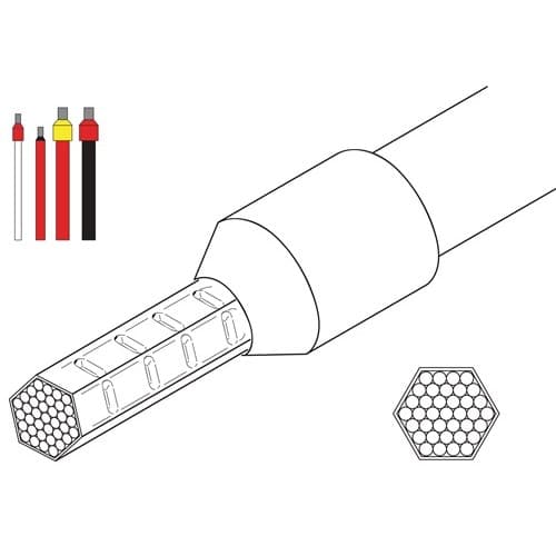 WEIDMÜLLER Crimpzange PZ 10 HEX L.195mm 0,25-10 (AWG 26...8)mm² WEIDMÜLLER