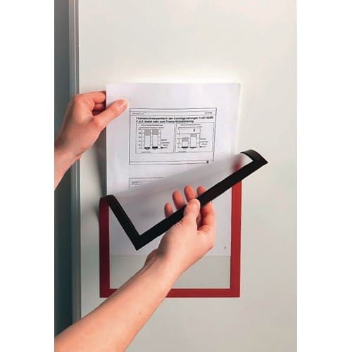 DURABLE Magnetrahmen DIN A4 rot magnethaftend 5St./Btl.DURABLE