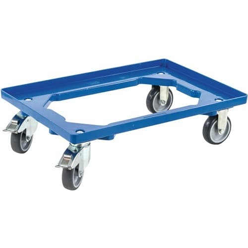 ALLIT Kistenroller Trgf.250kg Gummi-Bereifung L600xB400mm Ku.blau ALLIT
