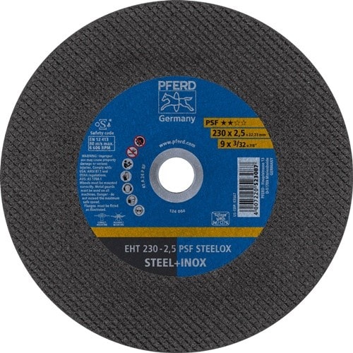 PFERD TOOLS Trennscheibe PSF STEELOX D230x2,5mm ger.INOX Bohr.22,23mm PFERD