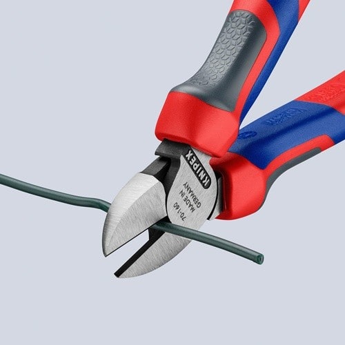 KNIPEX Seitenschneider L.160mm Kopf pol.Comfort-Griff max.2mm KNIPEX