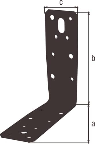 GAH Schwerlast Winkelverb.125x125x45mm S.125x125mm GAH