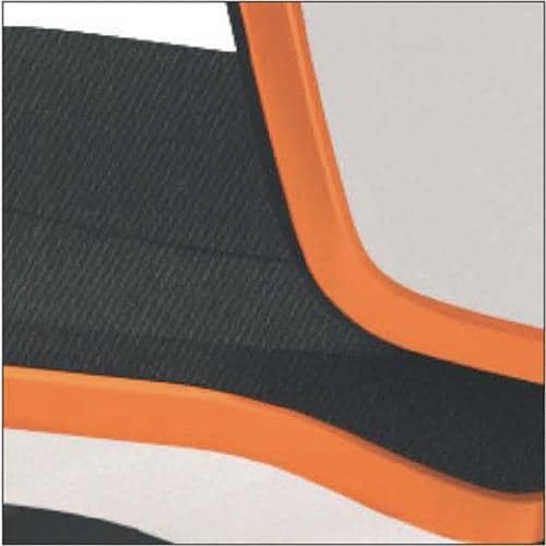 BIMOS Arbeitsdrehstuhl Neon Rl.o.Polsterelement orange