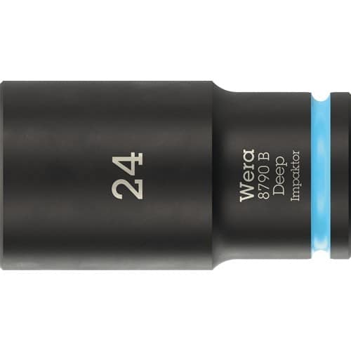 WERA Steckschlüsseleinsatz 8790 B Impaktor Deep 3/8 Zoll 24mm L.63mm WERA