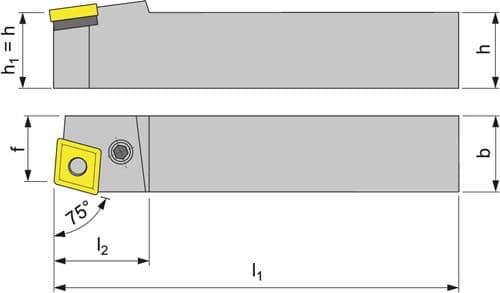 TECWERK Klemmdrehhalter PCBNR2020K12 re.brün.Außen TECWERK