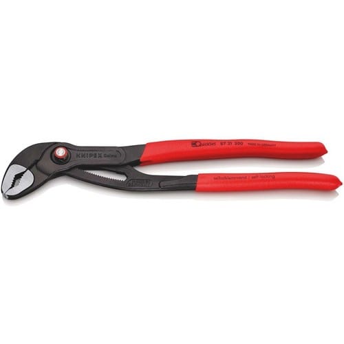 KNIPEX Wasserpumpenzange Cobra® L.300mm Spann-W.60mm pol.Ku.-Überzug Quick Set KNIPEX