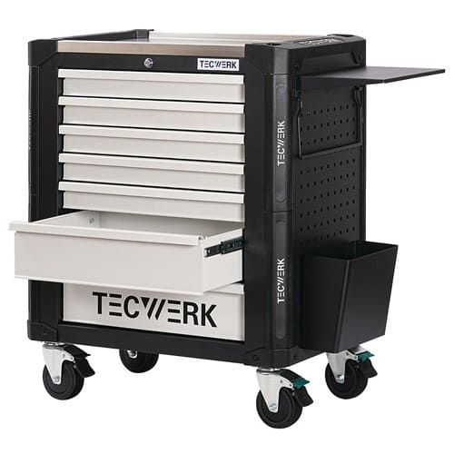 TECWERK Wkz.wagen PROFI 2.0 B845xT515xH1015mm 650kg 7 Schubl.Stahlbl.TECWERK