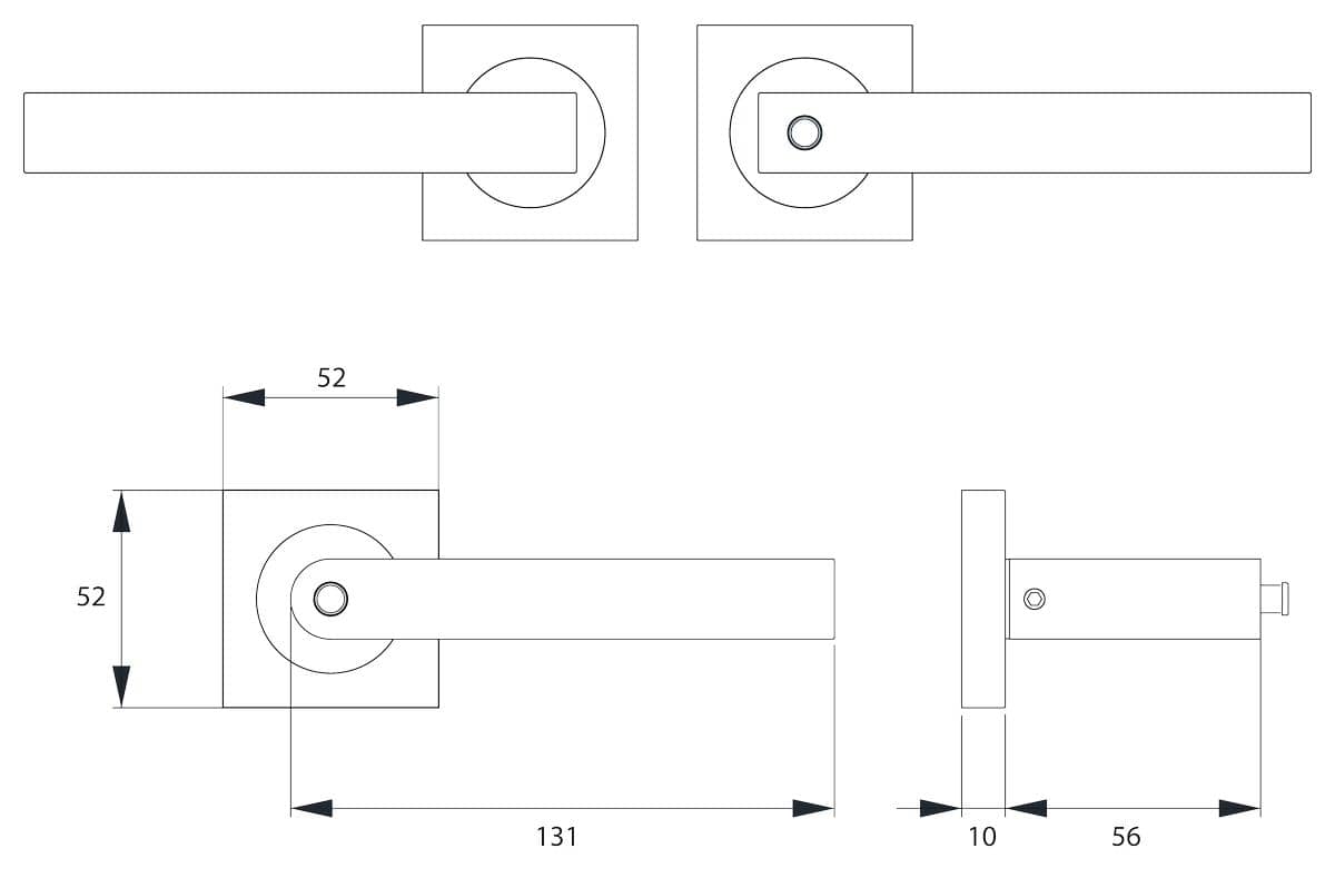 KARCHER DESIGN ER46Q BCR 71 - Seattle mit Privacy Funktion, DIN Rechts in Farbe Edelstahl matt, Edelstahl