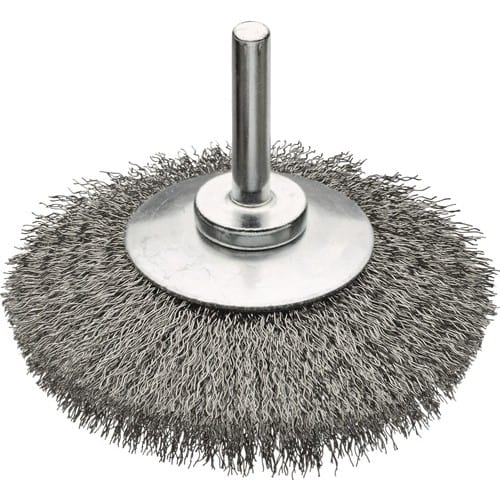LESSMANN Rundbürste KB Schaft 6mm Drahtstärke 0,30mm Stahldraht STA 10-14mm