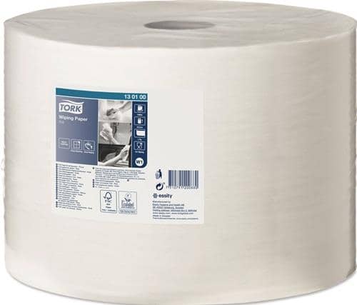 TORK Putztuch TORK 130100 L.ca.1000 mxB.ca.245mm weiß 1-lagig Rl.TORK