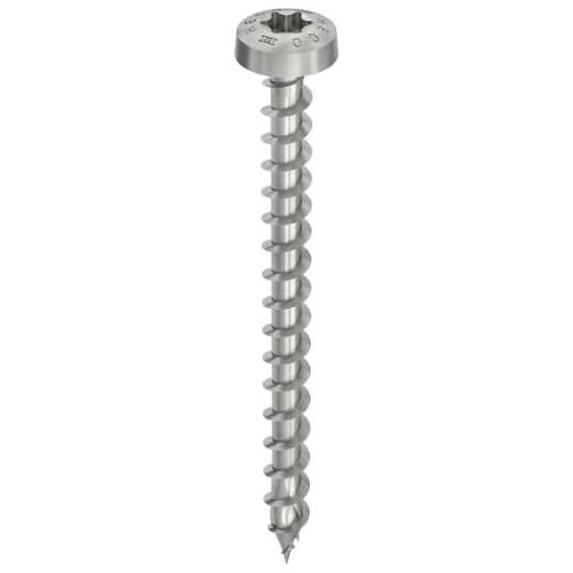 HECO TOPIX-plus A2, Rundkopf, T-Drive, Variables Vollgewinde, blank, gleitbeschichtet