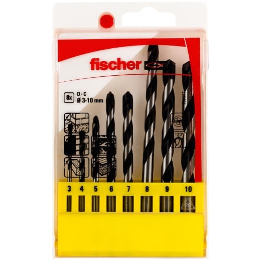 FISCHER Betonbohrer D-C Set 3-10mm (8)