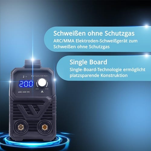STAHLWERK Elektrodenschweißgerät ARC 200 MD m.Zub.20-200 A STAHLWERK