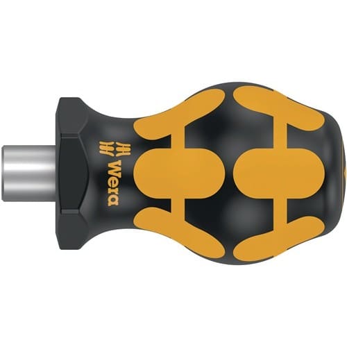 WERA Bithandhalter 811/1 Stubby ESD 1/4 Zoll Abrollschutz Klingen-L.3/8 Zoll (10 mm)