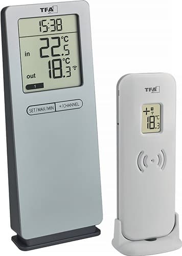 TFA Funkthermometer LOGOneo Messber.in.b.+50GradC/auß.-40GradC