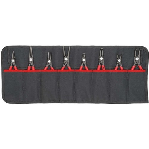 KNIPEX Sicherungsringzangensatz Version 2 8-tlg.in Rolltasche 10-60mm KNIPEX