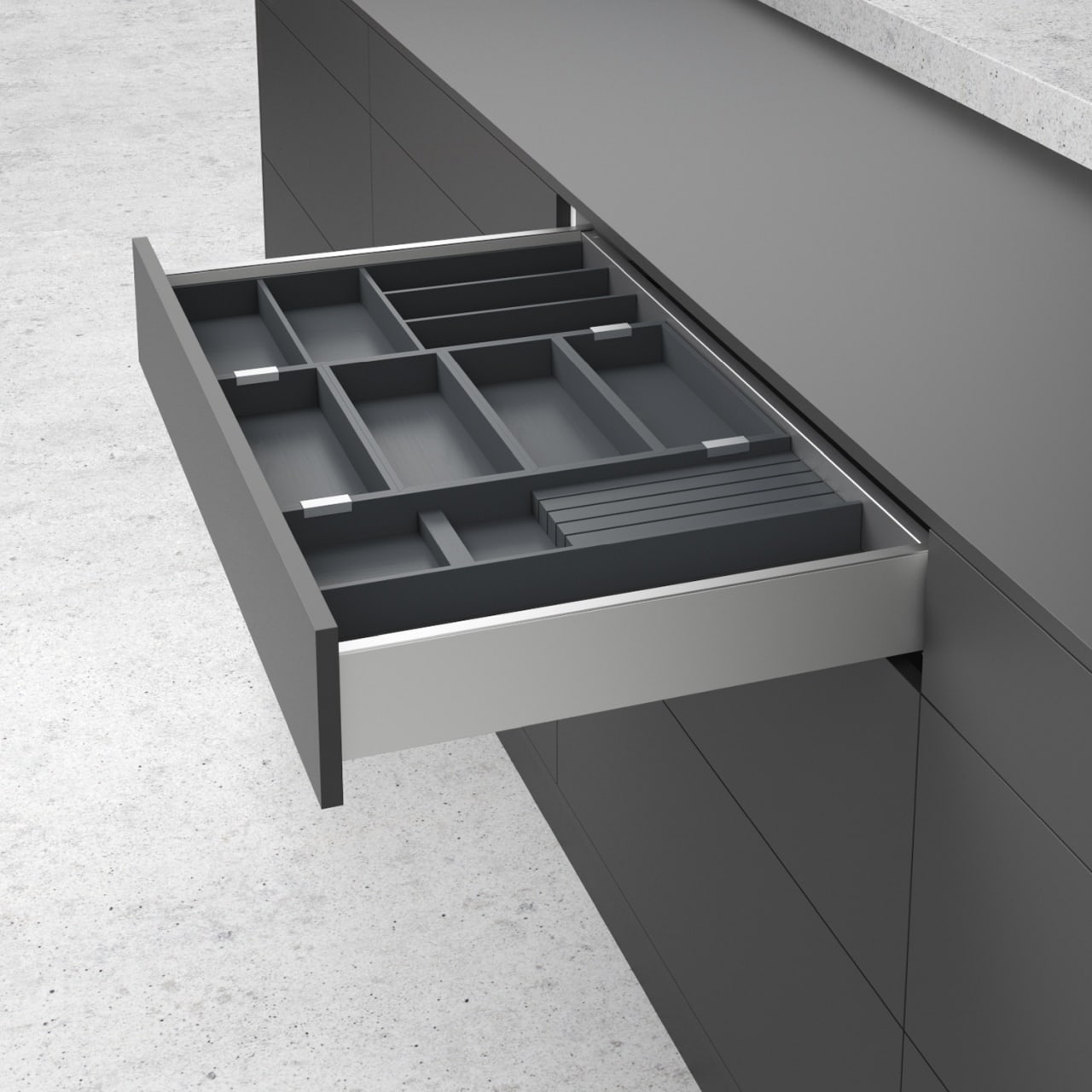 HETTICH OrgaTray 270 Multifunktionseinsatz, Nennlänge 500 mm, 9278294