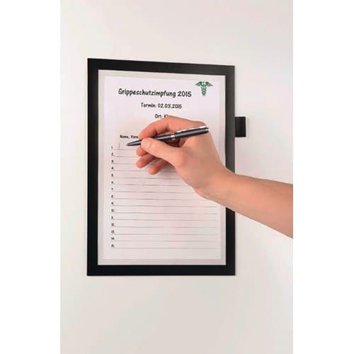 DURABLE Magnetrahmen DIN A4 schwarz selbstklebend,Front offen 1St./Btl.DURABLE