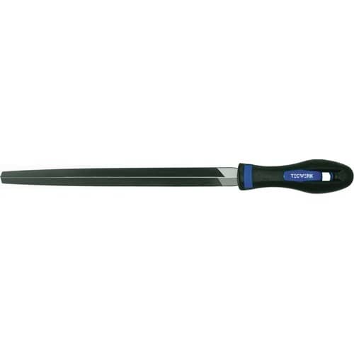 TECWERK Werkstattfeile DIN 7261 L.200mm Q.14mm Hieb 2 Dreikant 2K-Ergo TECWERK