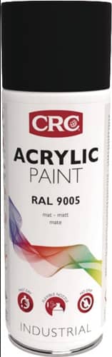 CRC Farbschutzlackspray ACRYLIC PAINT tiefschwarz ma RAL 9005 400ml Spraydose CRC