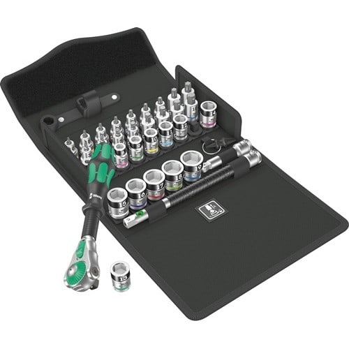 WERA Steckschlüsselsatz 8100 SB ALL-in Zyklop Speed 35-tlg.3/8 Zoll SW 6-19mm