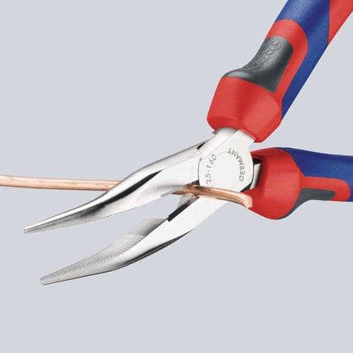 KNIPEX Flachrundzange L.160mm flachrund 40Grad gew.Comfort-Griff KNIPEX