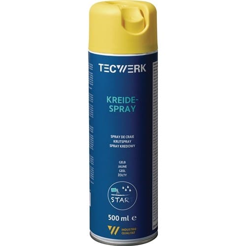 TECWERK Kreidespray gelb 500ml Spraydose TECWERK